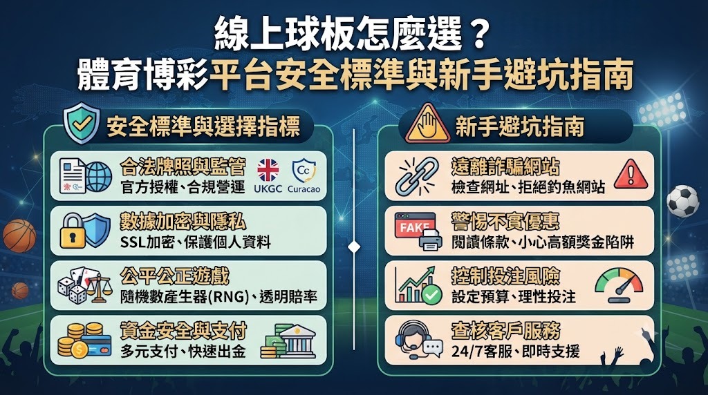 線上球板怎麼選?體育博彩平台安全標準與新手避坑指南
